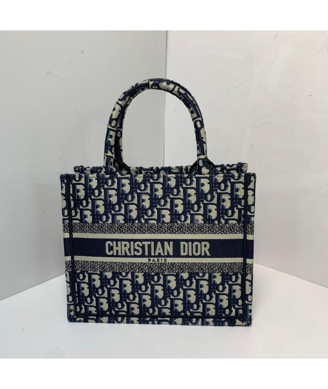 CHRISTIAN DIOR Темно-синяя сумка через плечо, фото 8