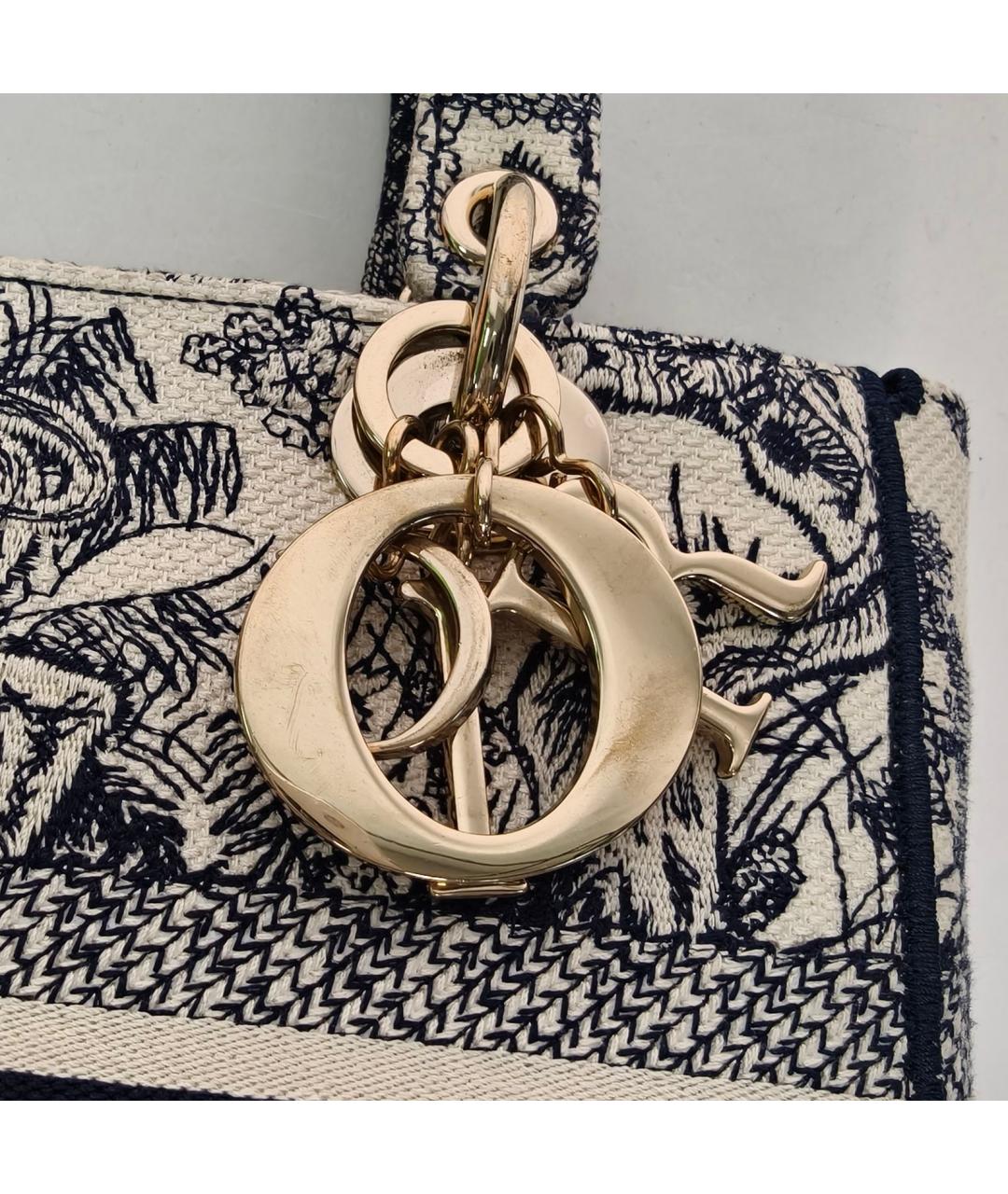 CHRISTIAN DIOR Темно-синяя сумка через плечо, фото 7