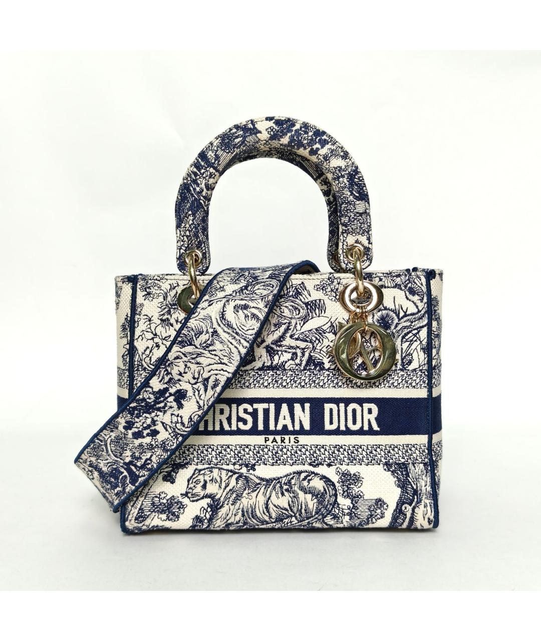 CHRISTIAN DIOR Темно-синяя сумка через плечо, фото 2