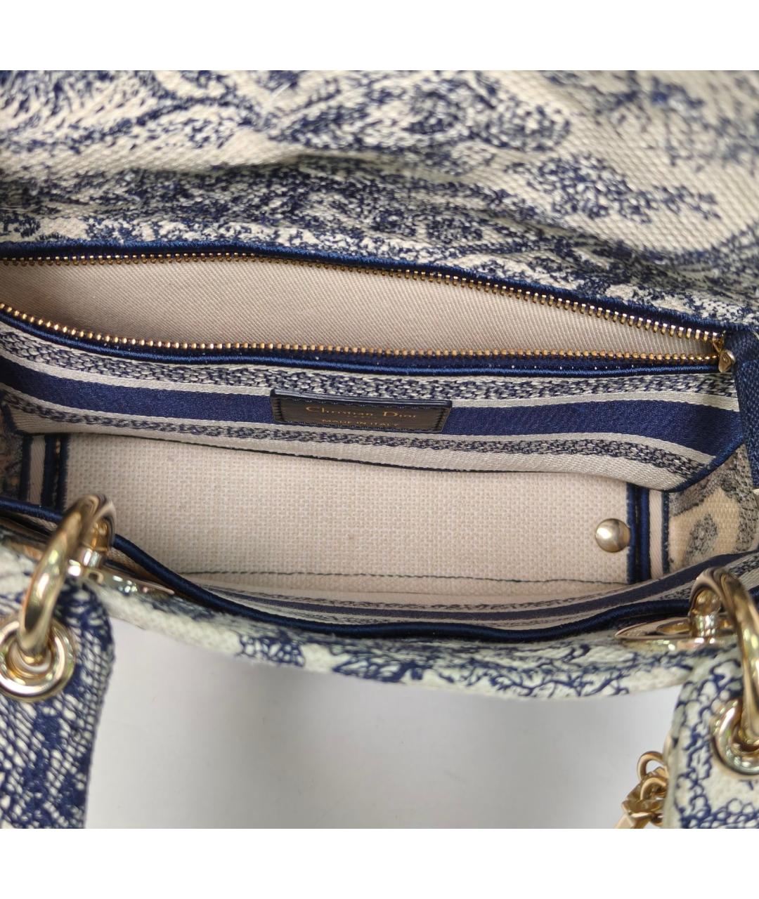 CHRISTIAN DIOR Темно-синяя сумка через плечо, фото 8