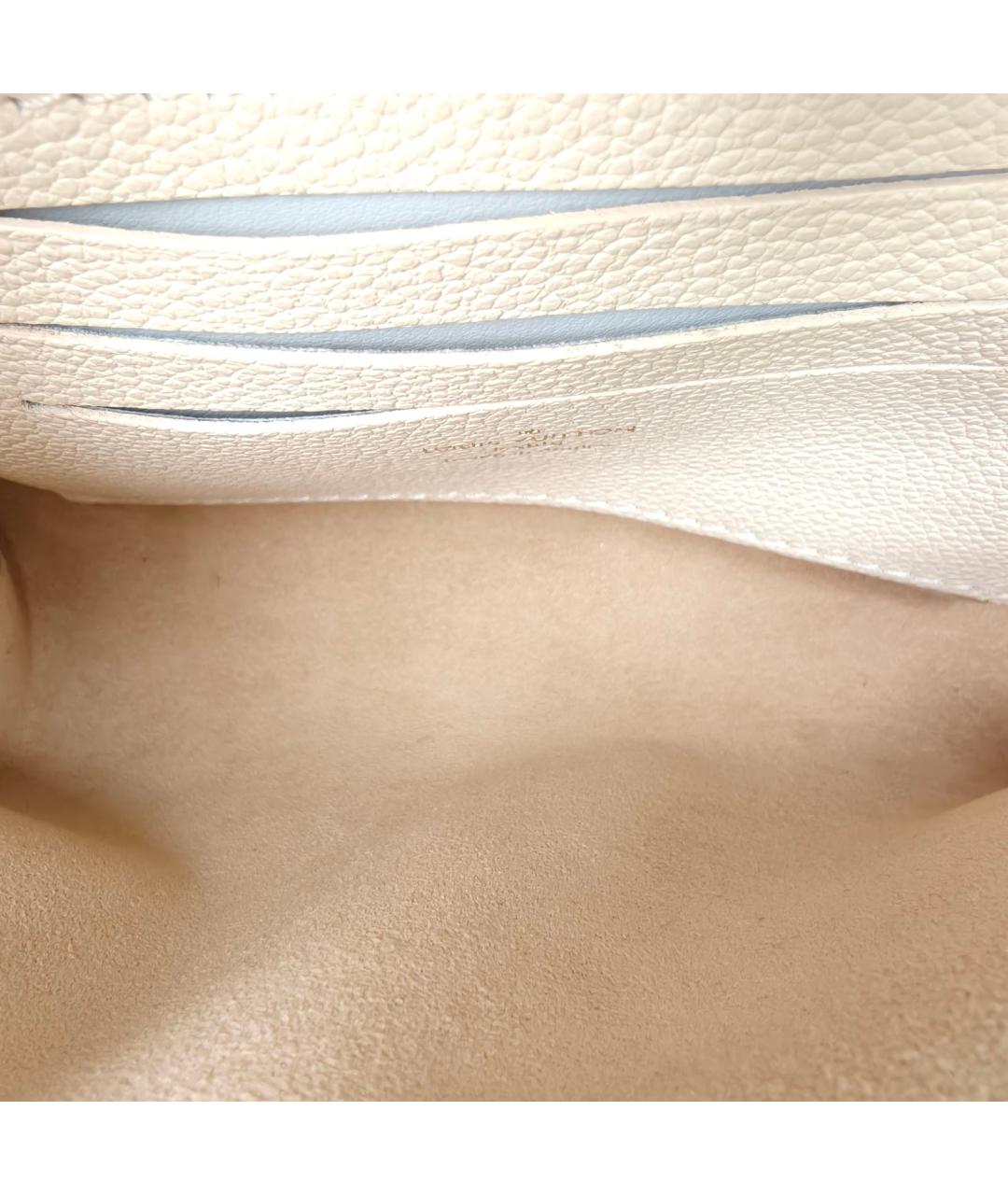 LOUIS VUITTON Белая кожаная сумка с короткими ручками, фото 8