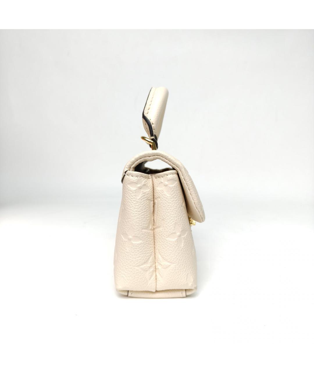 LOUIS VUITTON Белая кожаная сумка с короткими ручками, фото 5