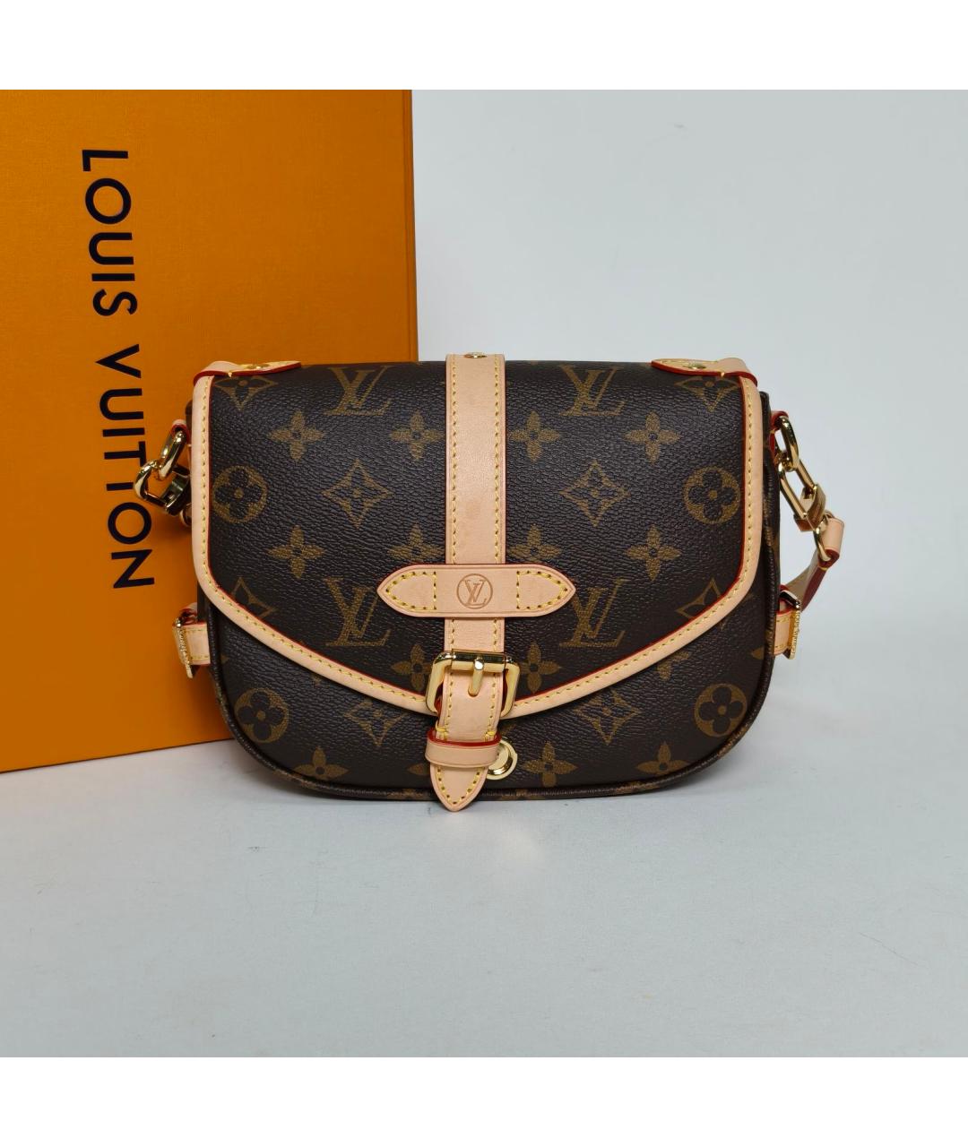 LOUIS VUITTON Коричневая сумка через плечо, фото 9