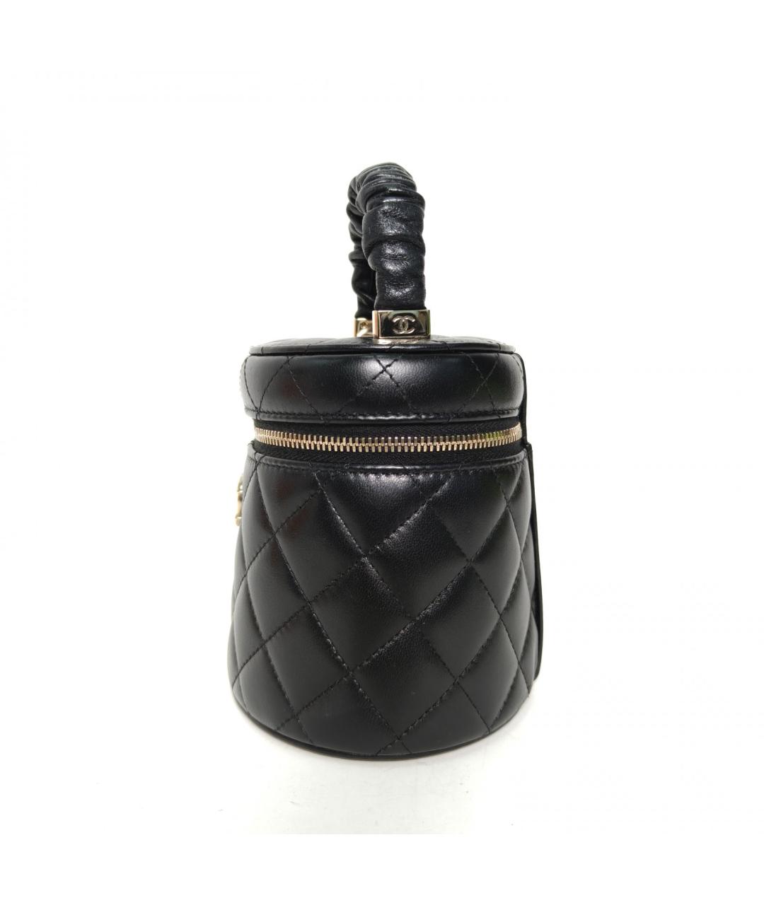CHANEL Черная кожаная сумка через плечо, фото 3