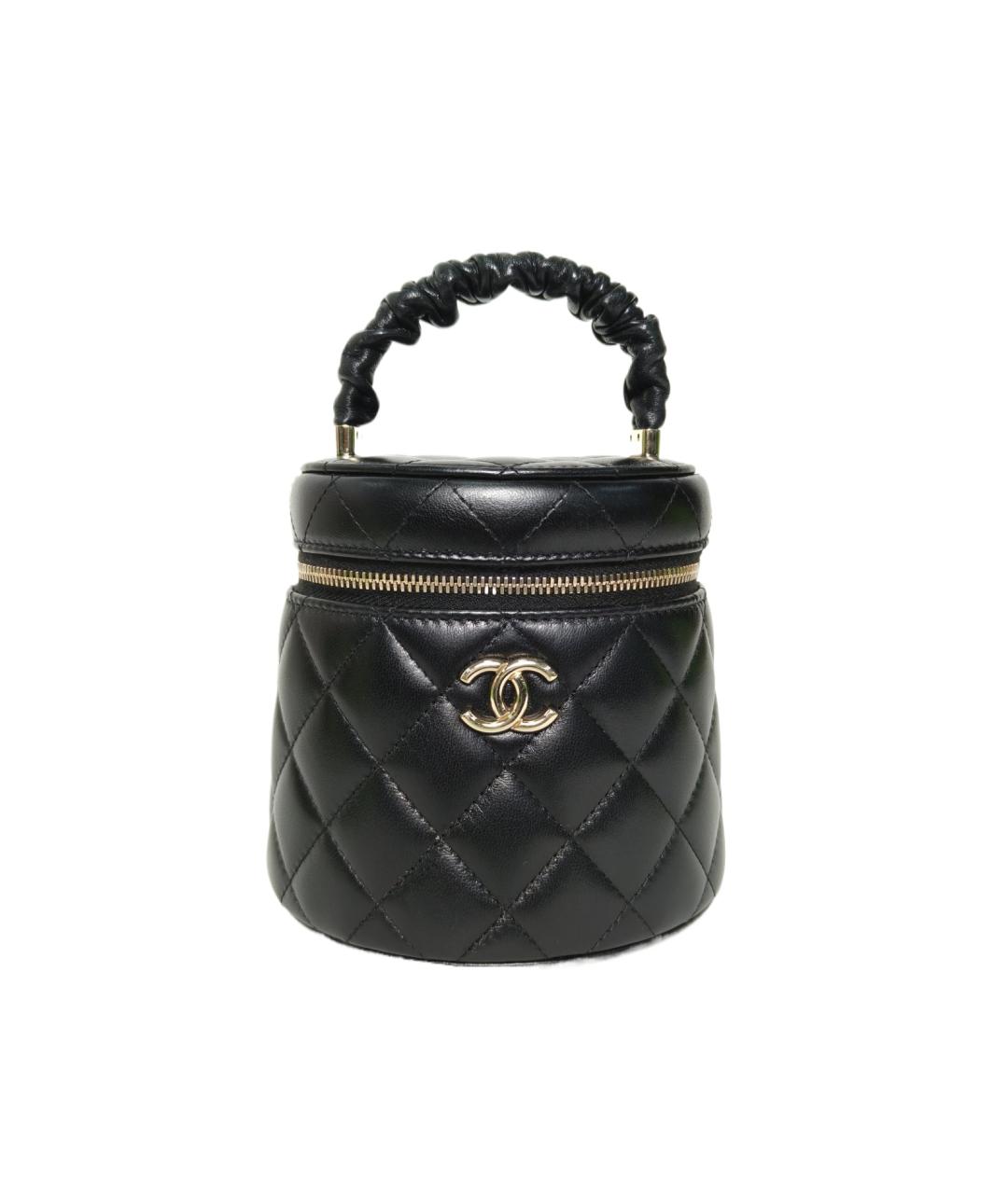 CHANEL Черная кожаная сумка через плечо, фото 9