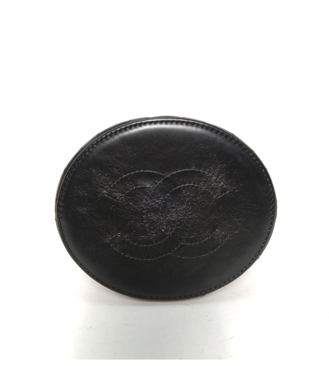 CHANEL Черная кожаная сумка через плечо, фото 6