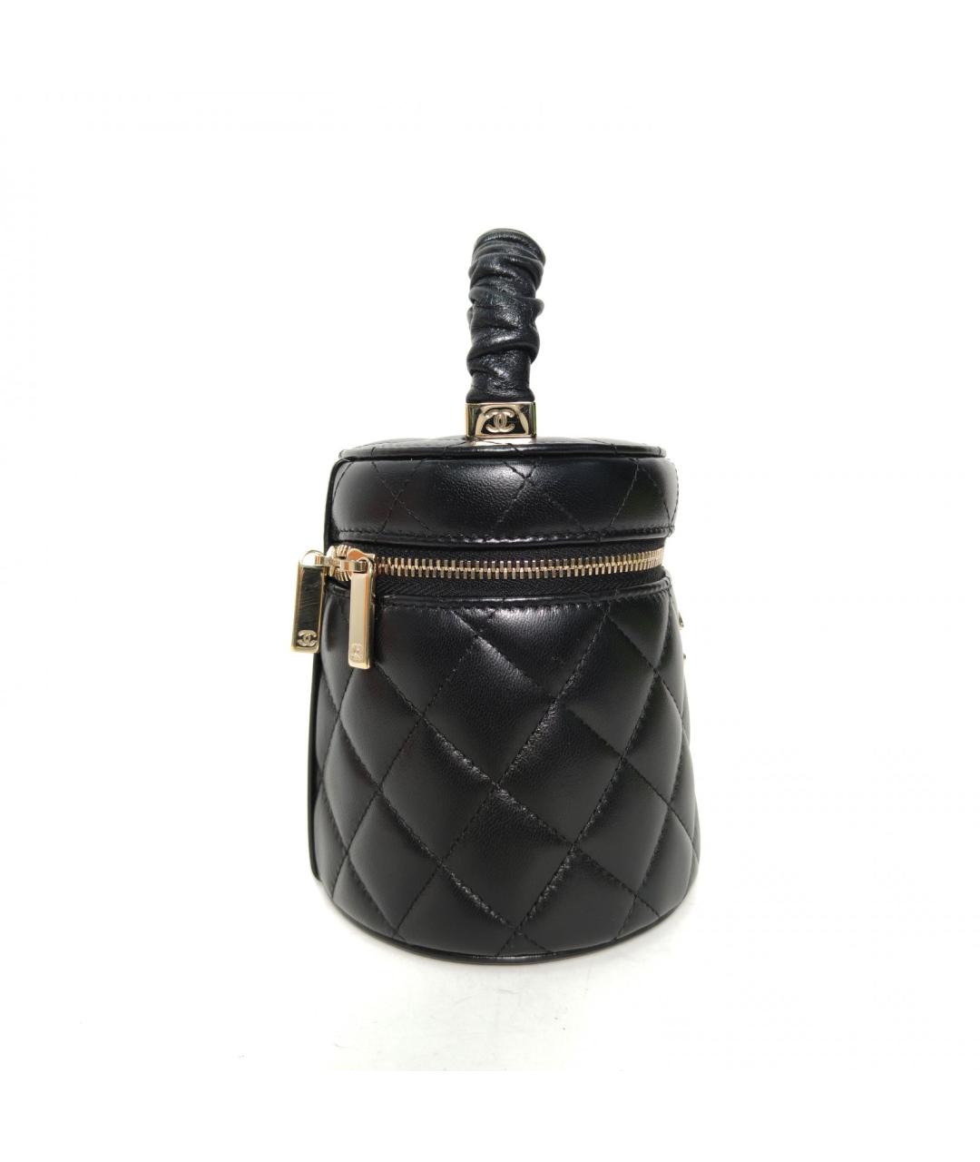 CHANEL Черная кожаная сумка через плечо, фото 5