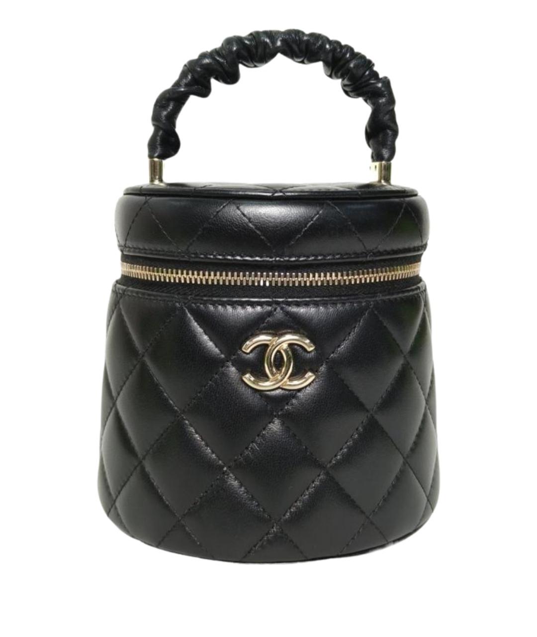 CHANEL Черная кожаная сумка через плечо, фото 1