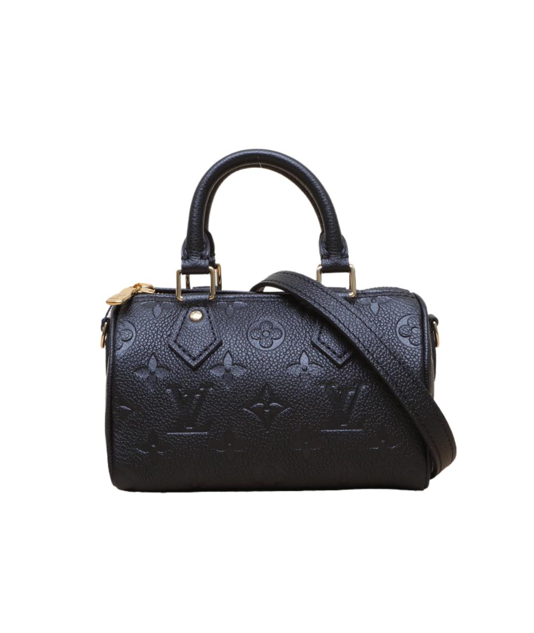 LOUIS VUITTON Черная кожаная сумка через плечо, фото 1