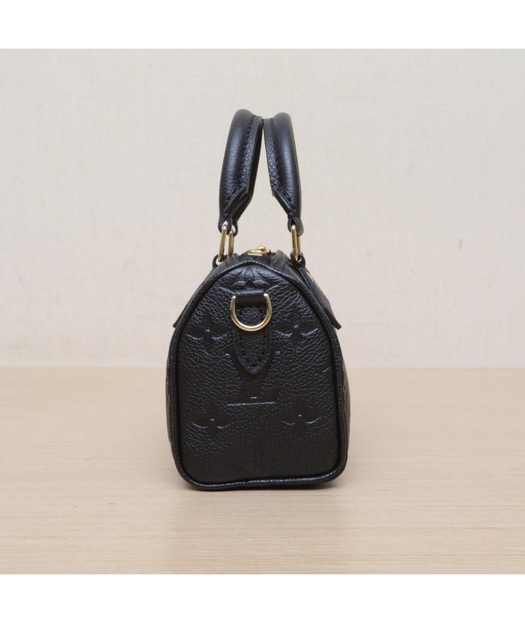 LOUIS VUITTON Черная кожаная сумка через плечо, фото 5