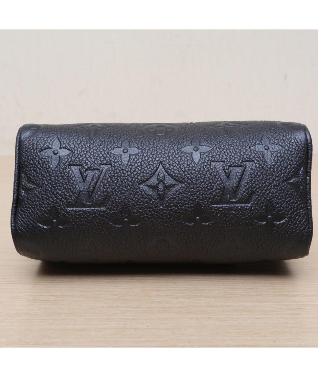 LOUIS VUITTON Черная кожаная сумка через плечо, фото 9