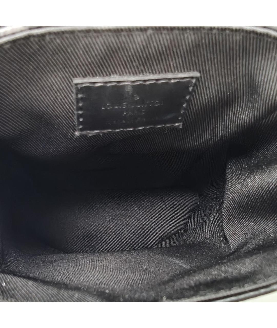 LOUIS VUITTON Черный кожаный рюкзак, фото 9