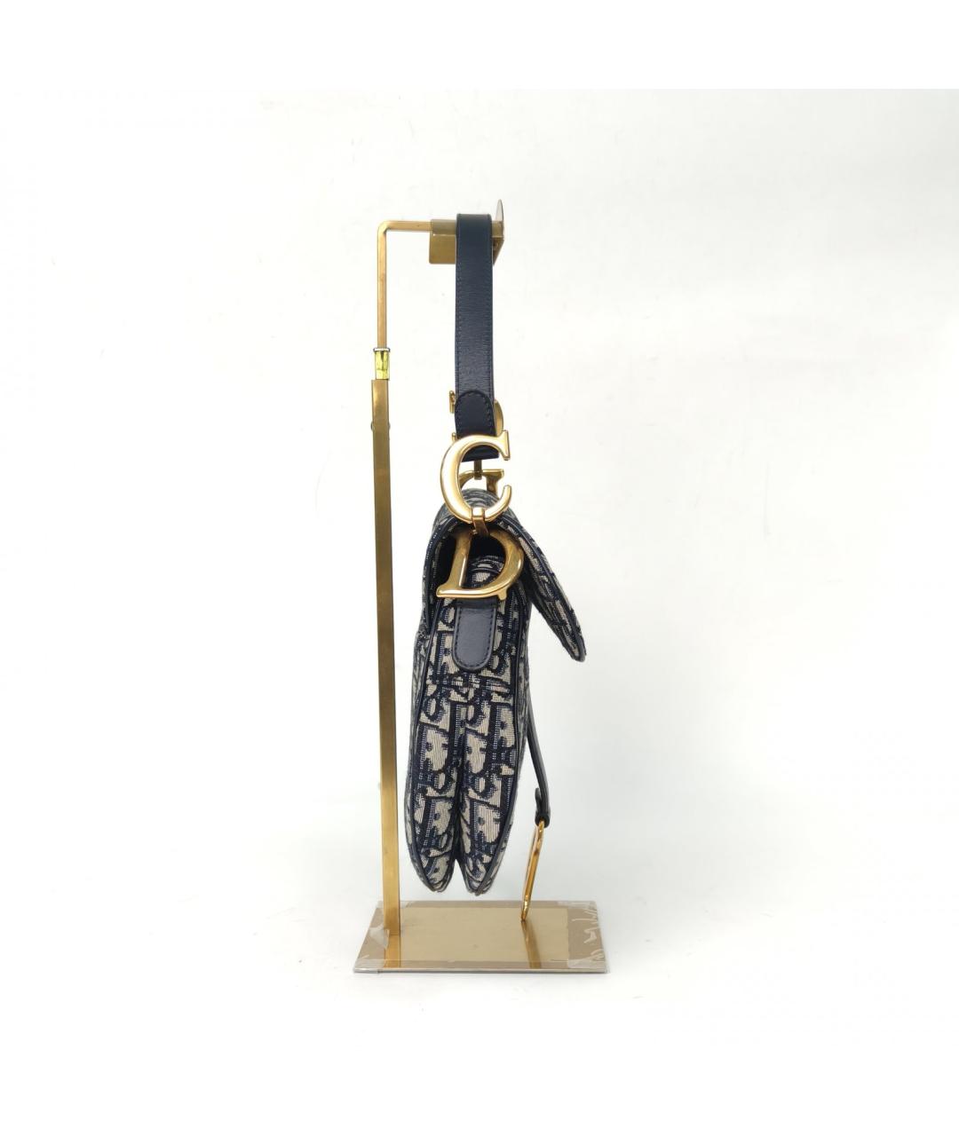 CHRISTIAN DIOR Темно-синяя сумка через плечо, фото 5