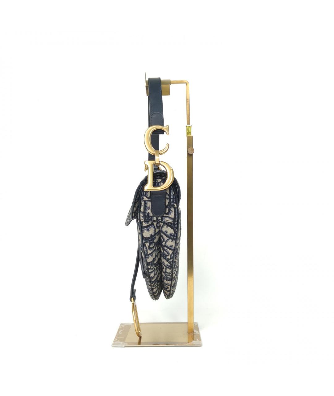 CHRISTIAN DIOR Темно-синяя сумка через плечо, фото 3