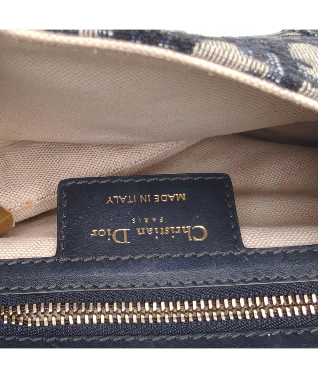 CHRISTIAN DIOR Темно-синяя сумка через плечо, фото 8