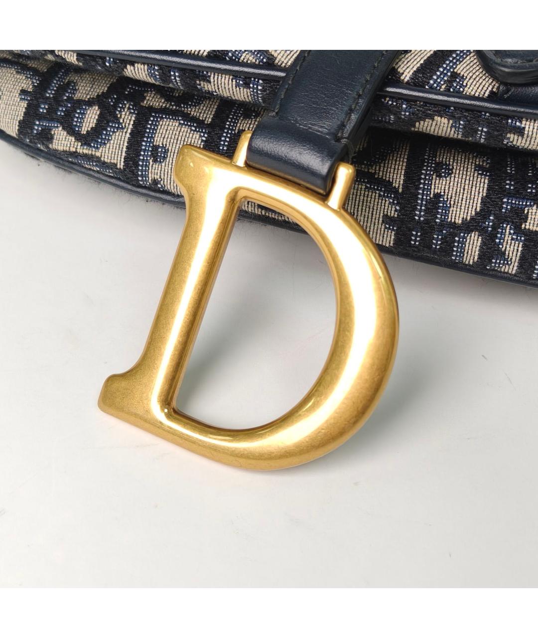 CHRISTIAN DIOR Темно-синяя сумка через плечо, фото 7