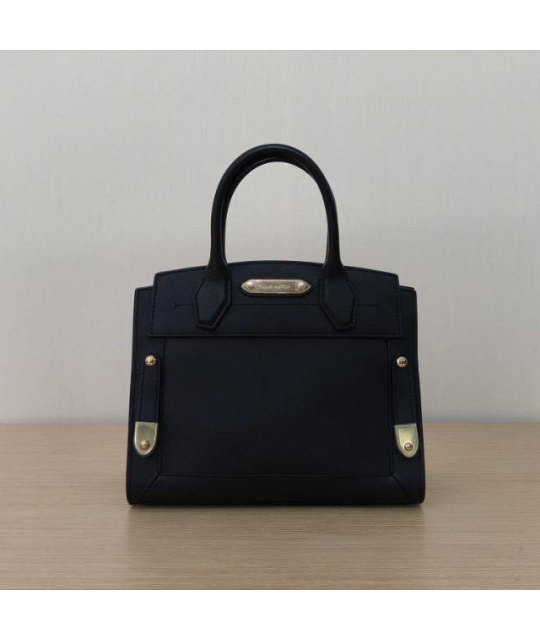 LOUIS VUITTON Черная кожаная сумка через плечо, фото 7