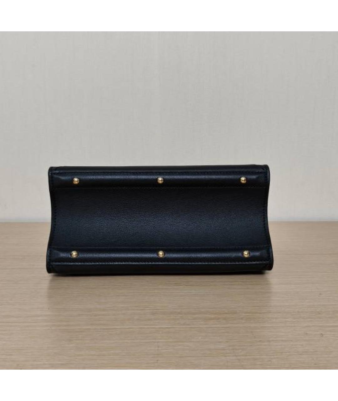 LOUIS VUITTON Черная кожаная сумка через плечо, фото 3