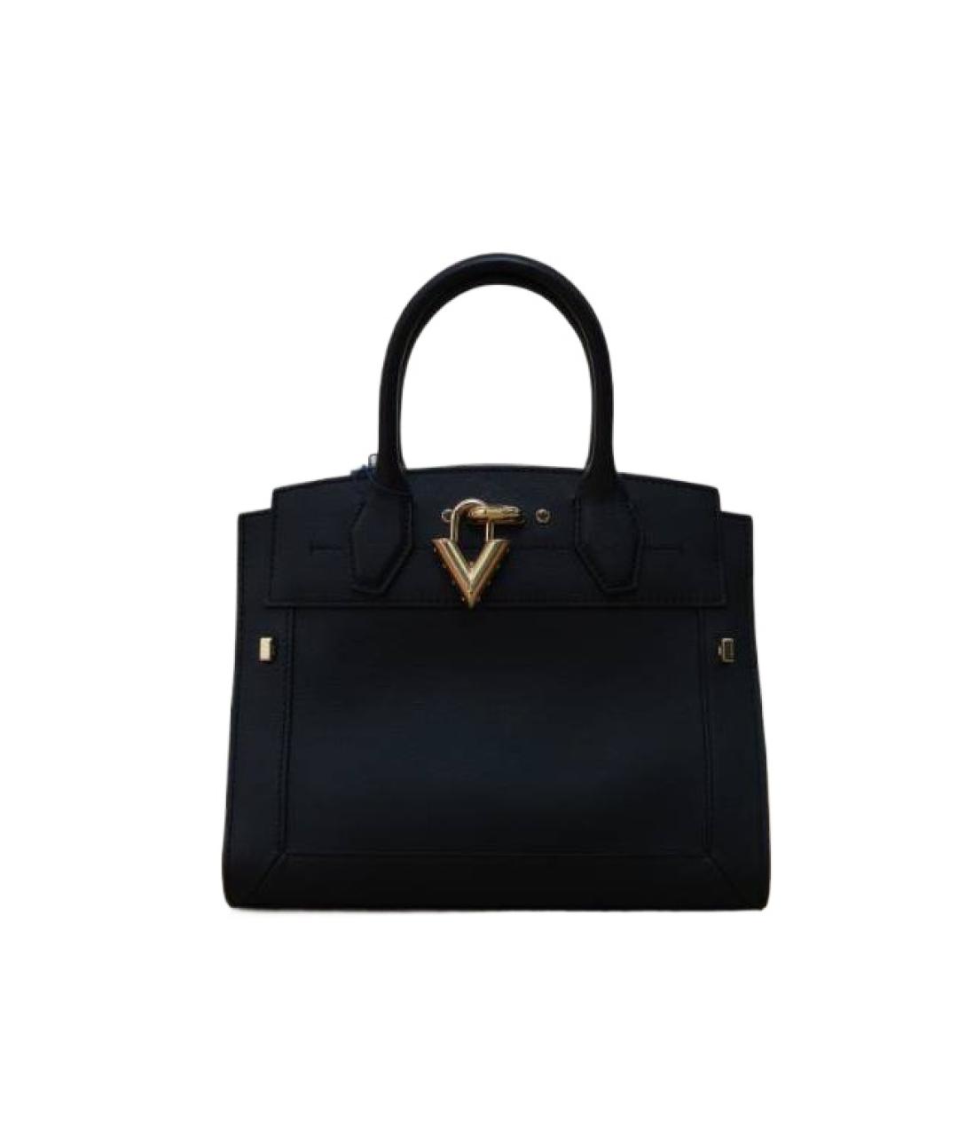 LOUIS VUITTON Черная кожаная сумка через плечо, фото 9