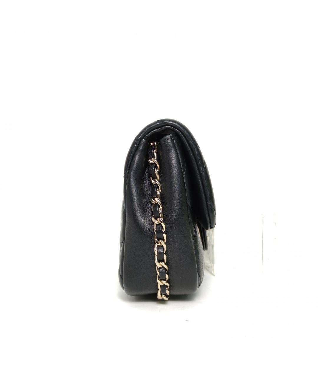 CHANEL Черная кожаная сумка через плечо, фото 8