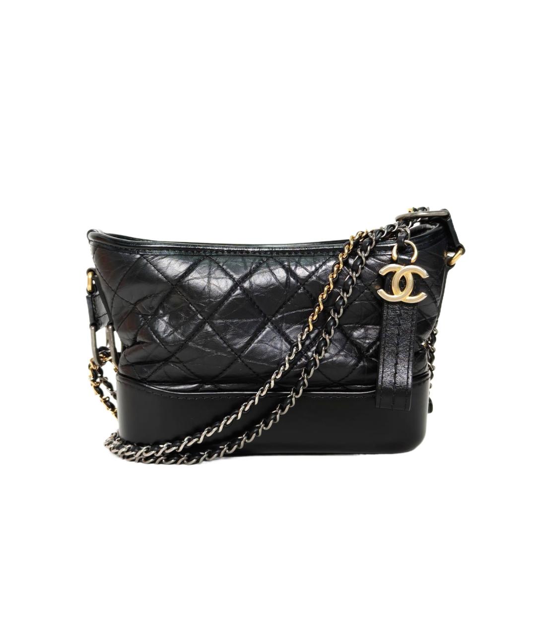 CHANEL Черная кожаная сумка через плечо, фото 1