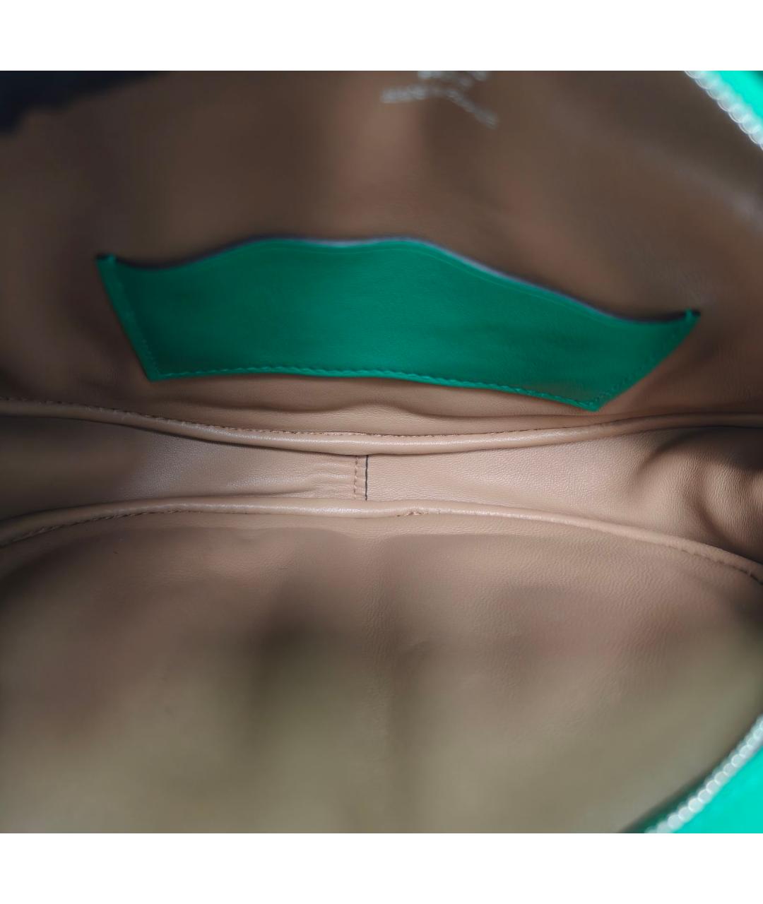 HERMES Зеленая кожаная сумка через плечо, фото 7