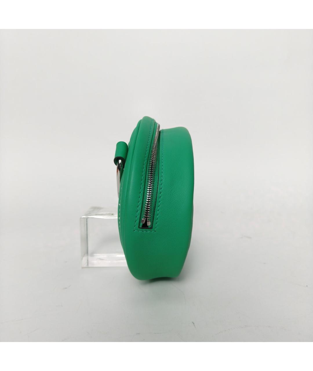 HERMES Зеленая кожаная сумка через плечо, фото 3