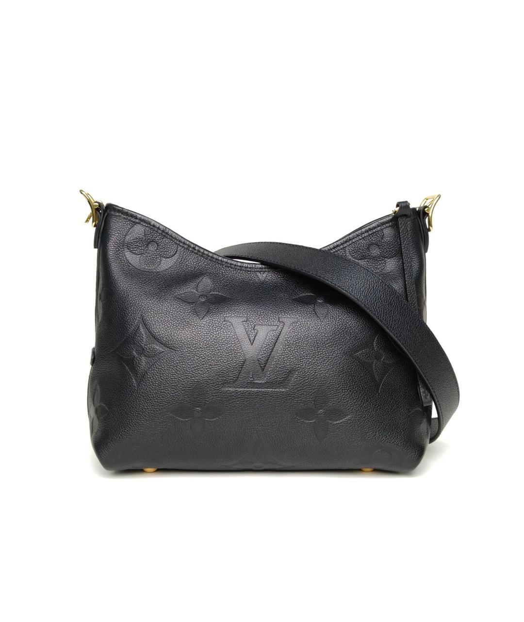 LOUIS VUITTON Черная кожаная сумка через плечо, фото 4