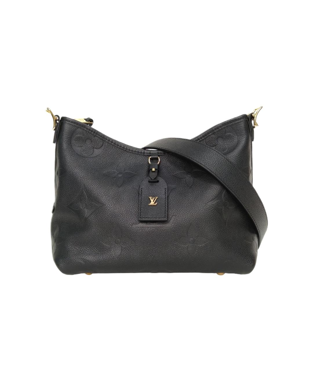 LOUIS VUITTON Черная кожаная сумка через плечо, фото 1