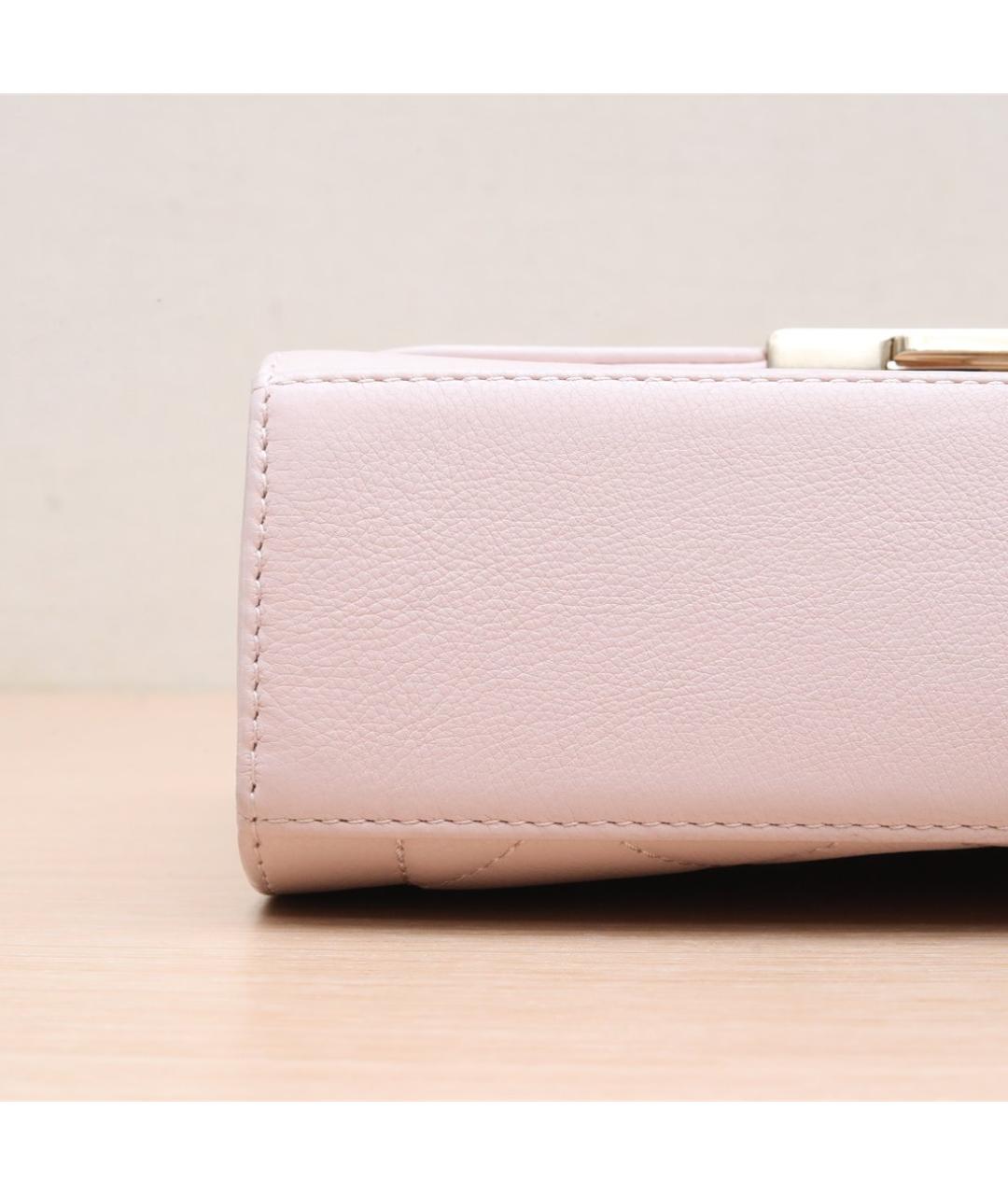 CHANEL Розовая кожаная сумка через плечо, фото 8