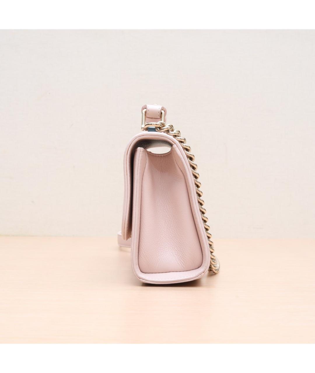 CHANEL Розовая кожаная сумка через плечо, фото 4