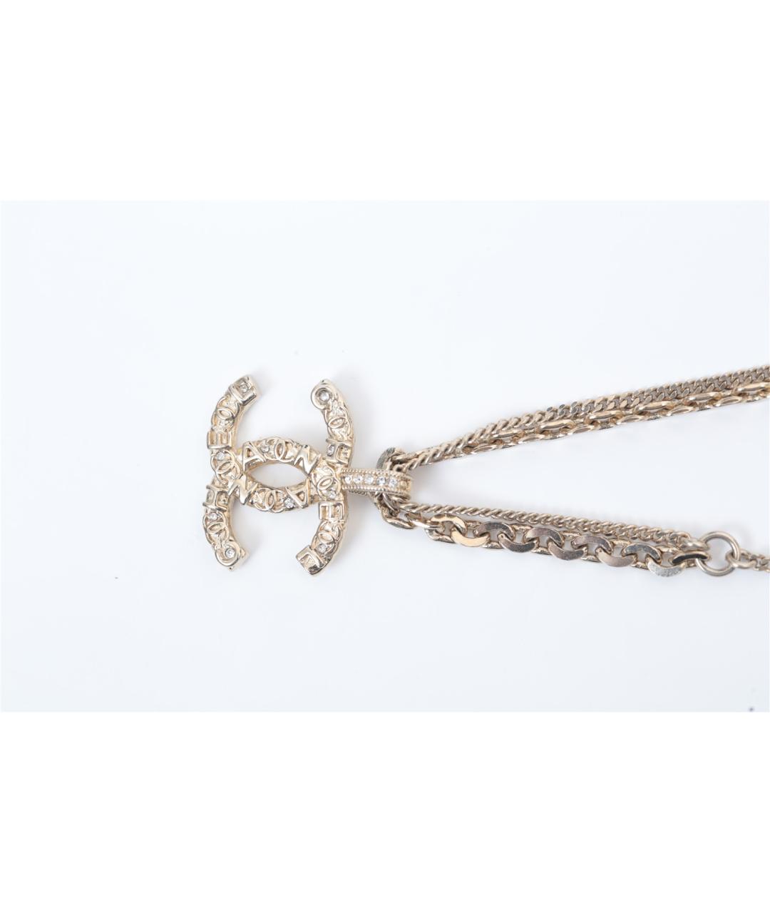 CHANEL Золотая металлическая подвеска, фото 3