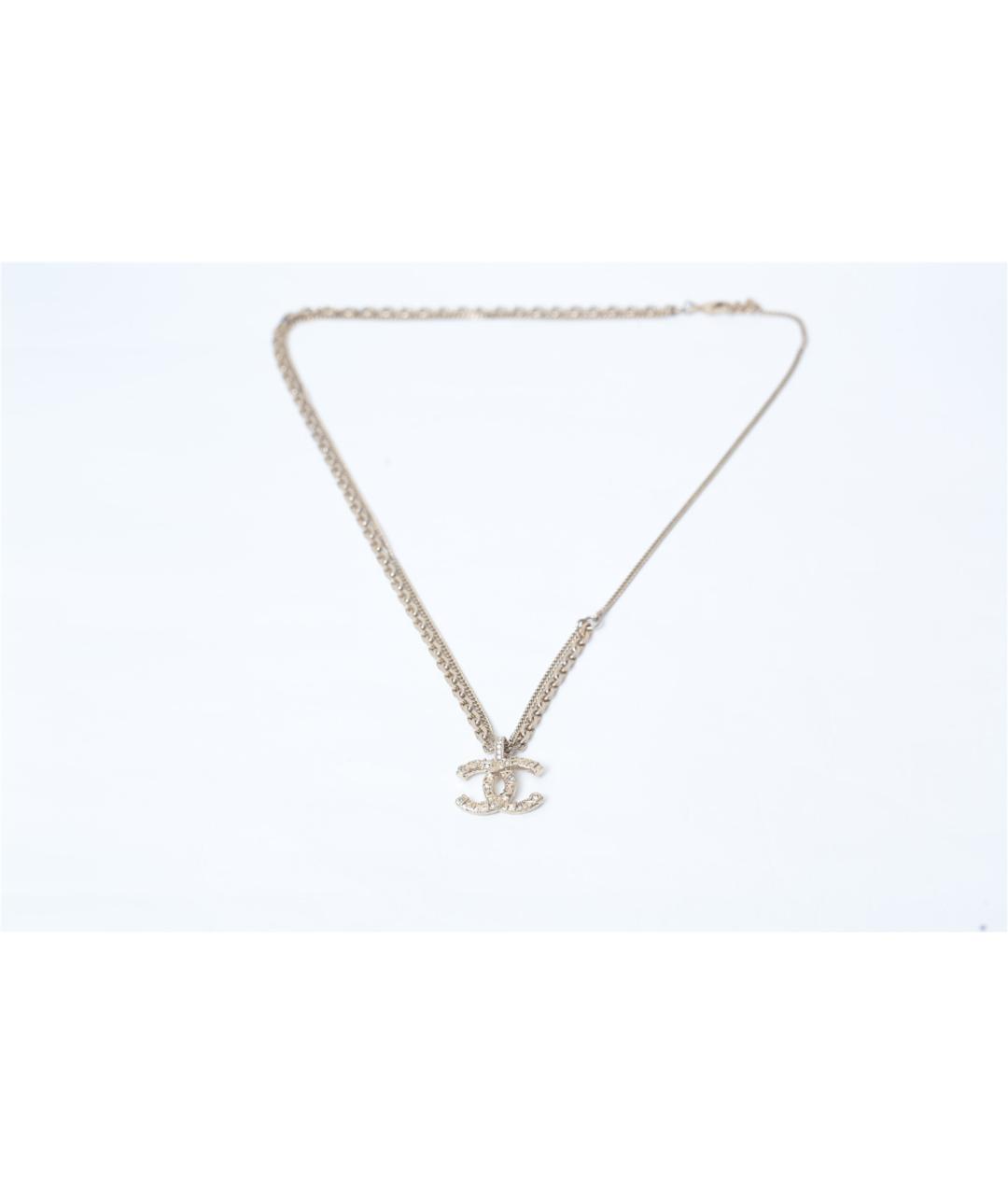 CHANEL Золотая металлическая подвеска, фото 8