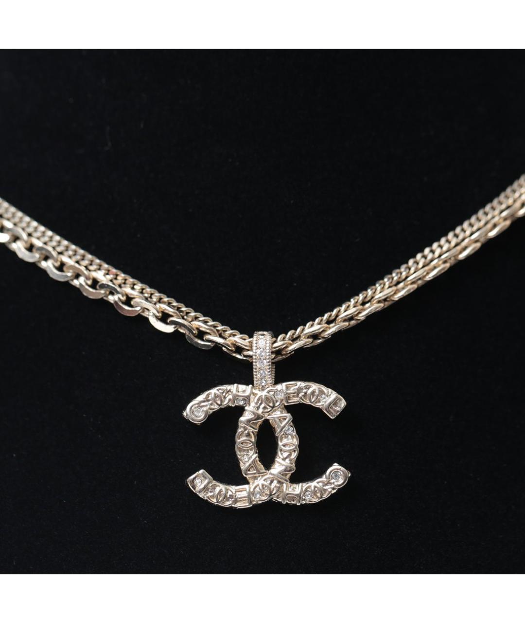 CHANEL Золотая металлическая подвеска, фото 9