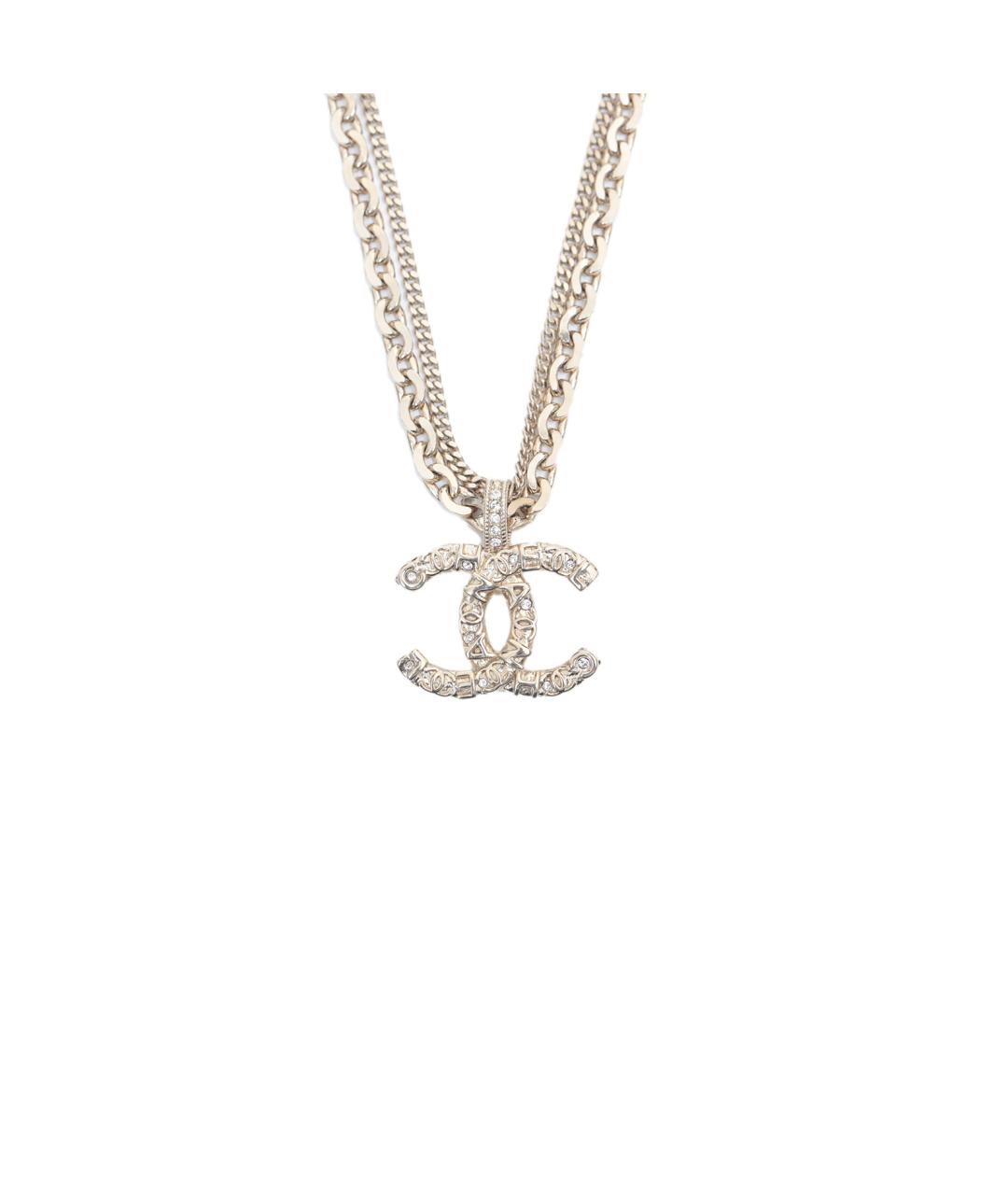 CHANEL Золотая металлическая подвеска, фото 10