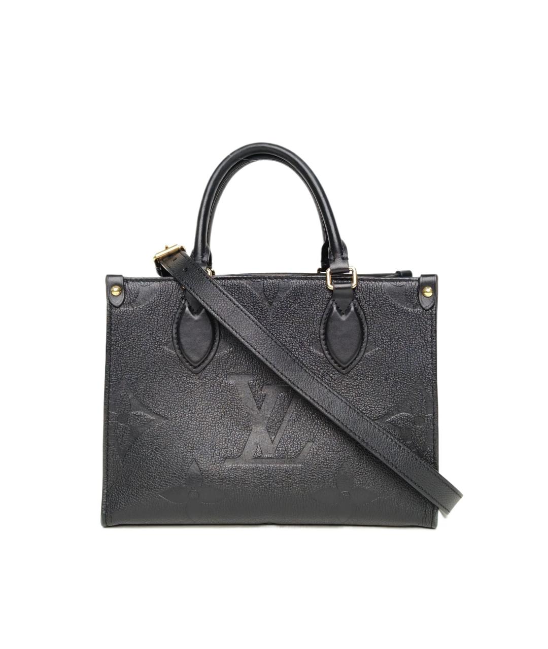 LOUIS VUITTON Черная кожаная сумка через плечо, фото 1