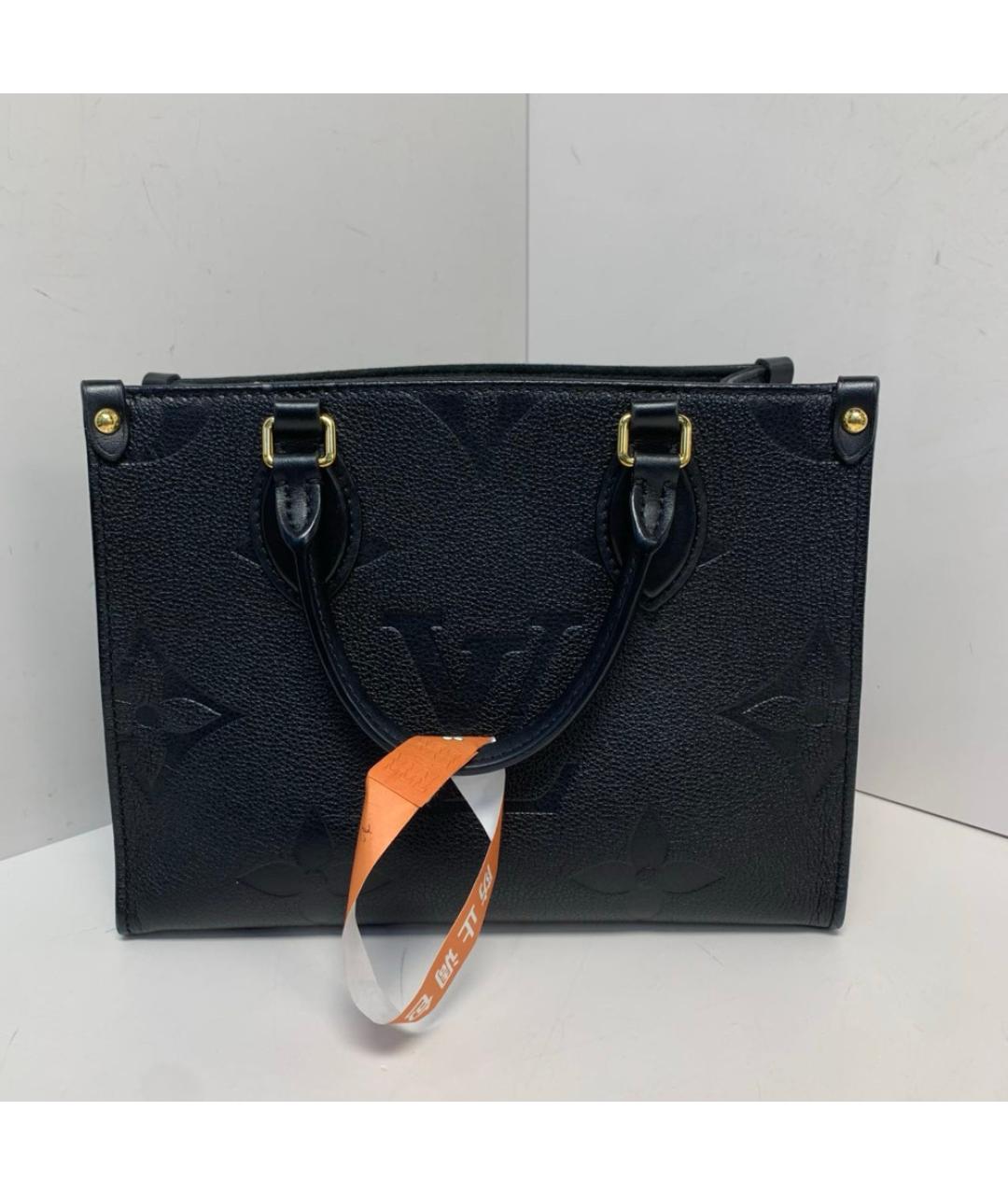 LOUIS VUITTON Черная кожаная сумка через плечо, фото 8