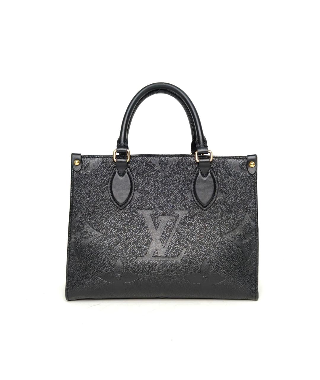 LOUIS VUITTON Черная кожаная сумка через плечо, фото 4