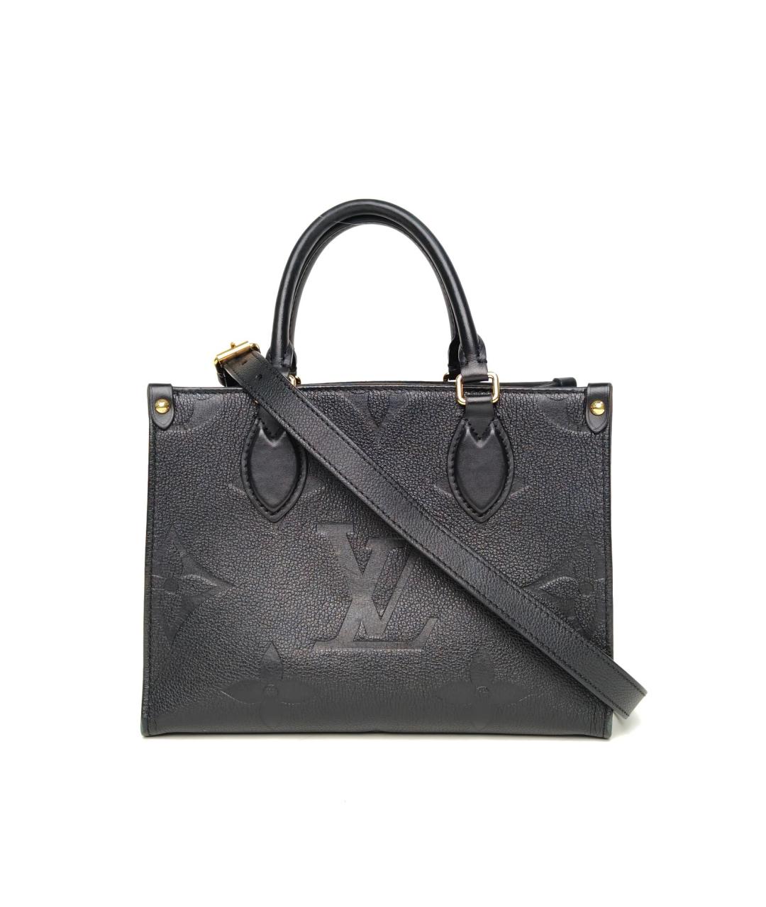 LOUIS VUITTON Черная кожаная сумка через плечо, фото 2