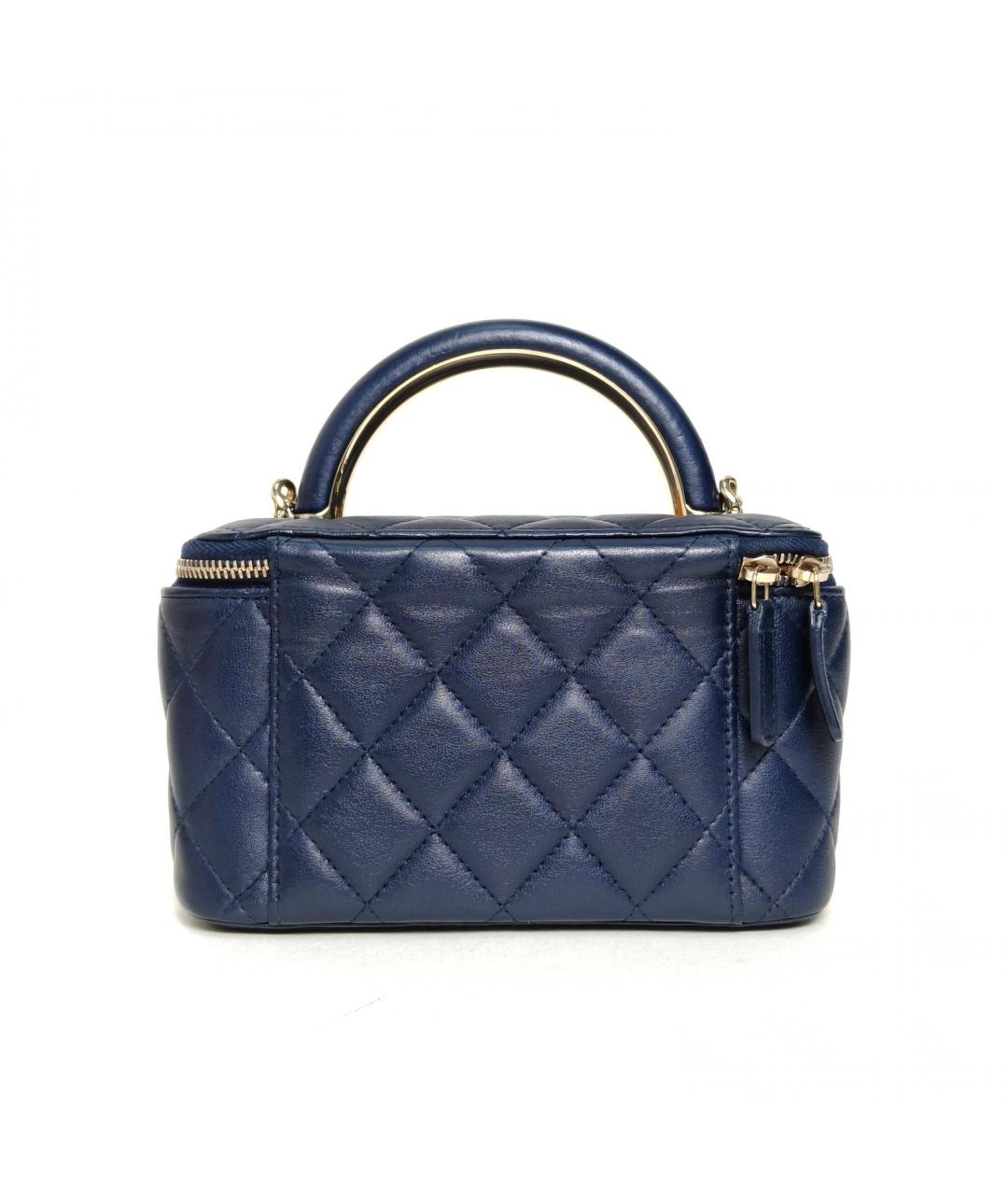 CHANEL Темно-синяя сумка через плечо, фото 4