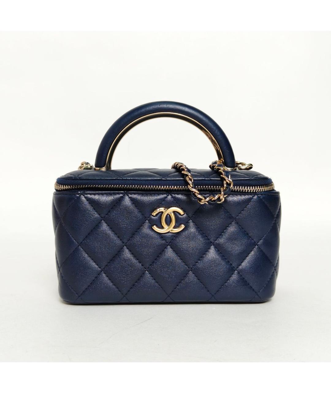 CHANEL Темно-синяя сумка через плечо, фото 2