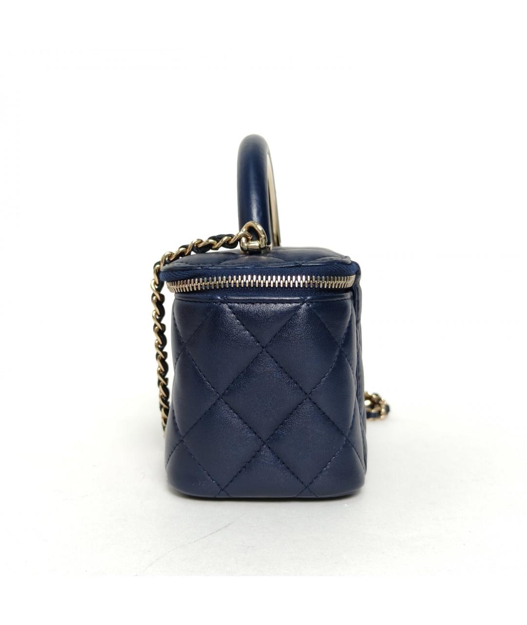 CHANEL Темно-синяя сумка через плечо, фото 5