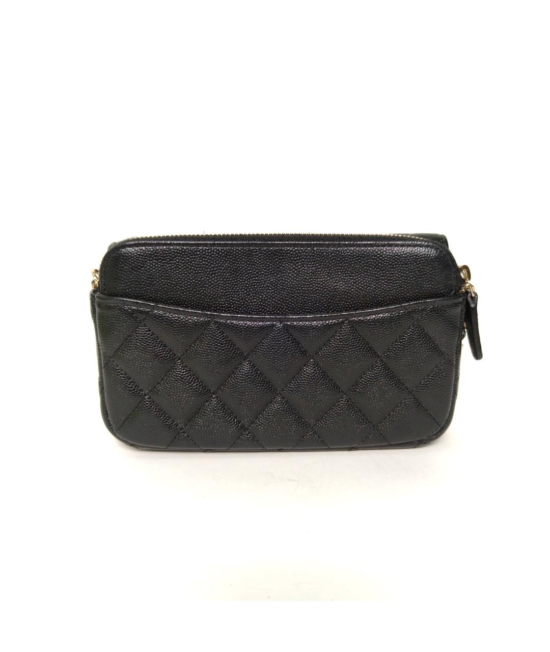 CHANEL Черная кожаная сумка через плечо, фото 4