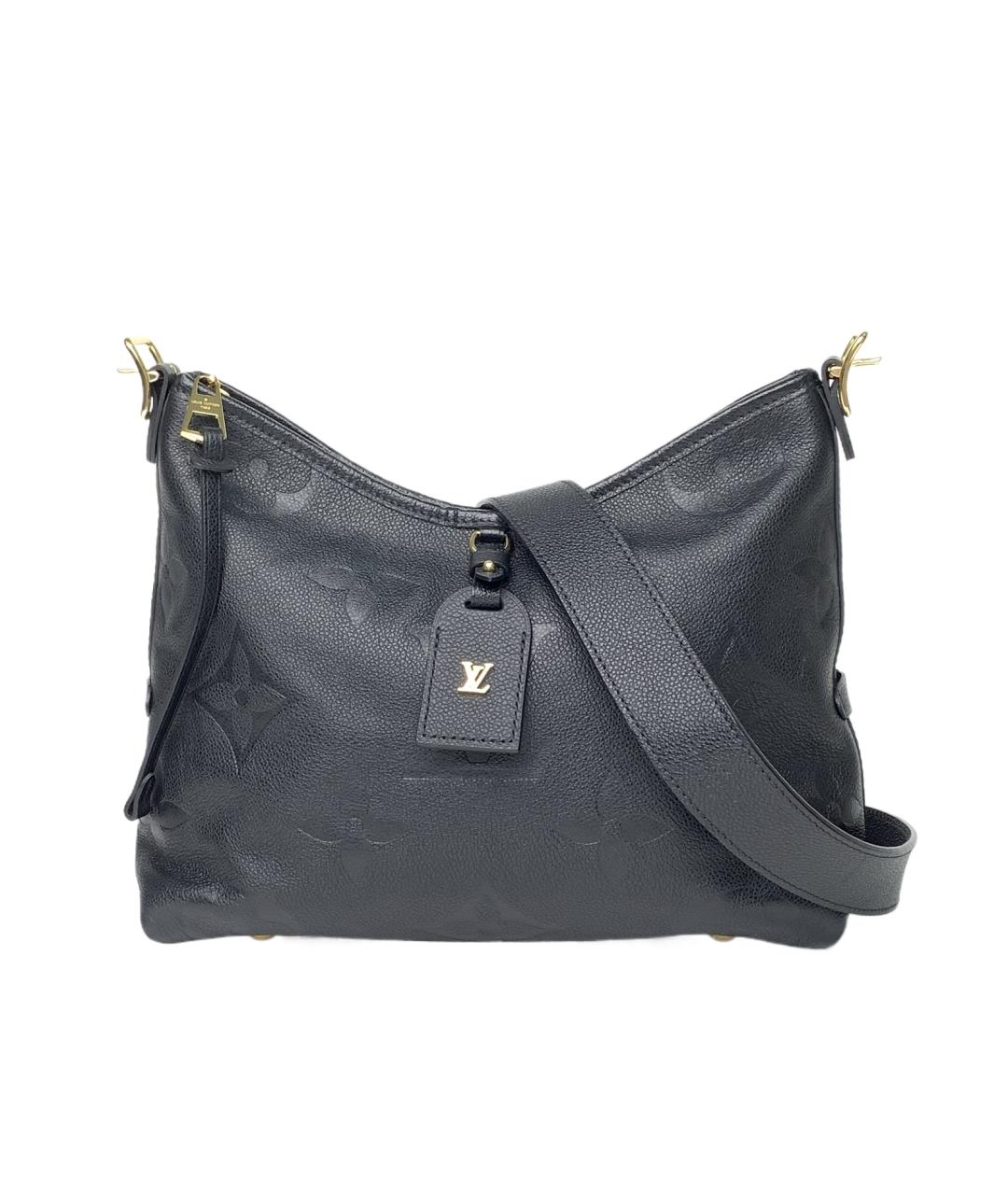 LOUIS VUITTON Черная кожаная сумка через плечо, фото 1