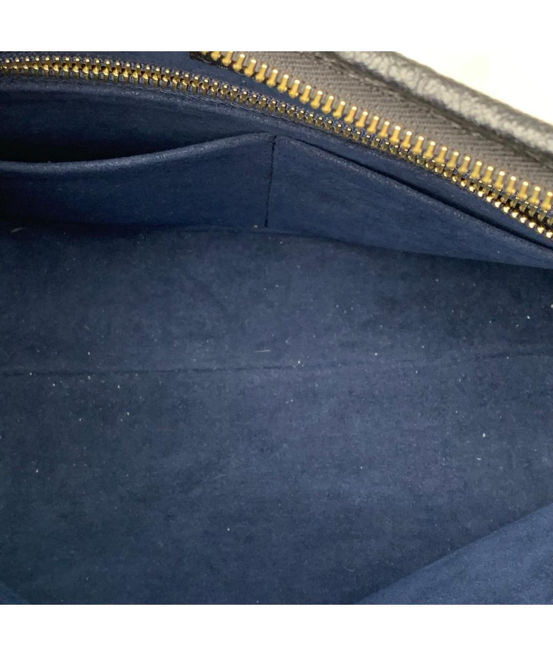 LOUIS VUITTON Черная кожаная сумка через плечо, фото 8