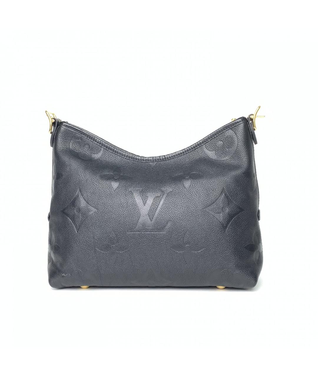 LOUIS VUITTON Черная кожаная сумка через плечо, фото 4