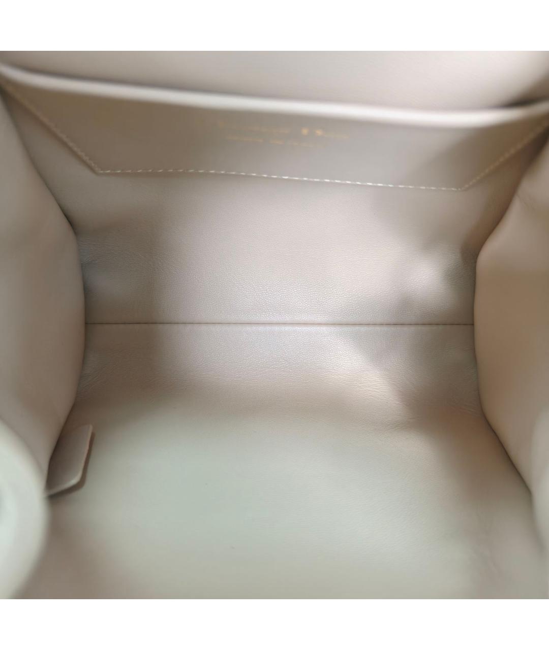 CHRISTIAN DIOR Бежевый кожаный рюкзак, фото 8