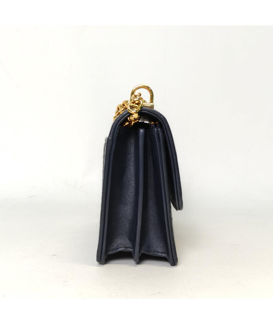 CHRISTIAN DIOR Темно-синяя сумка через плечо, фото 5