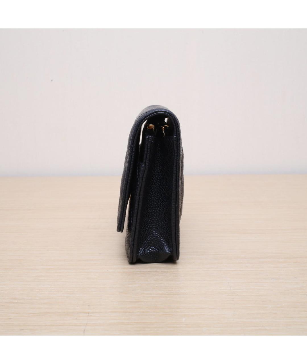 CHANEL Черная кожаная сумка через плечо, фото 5