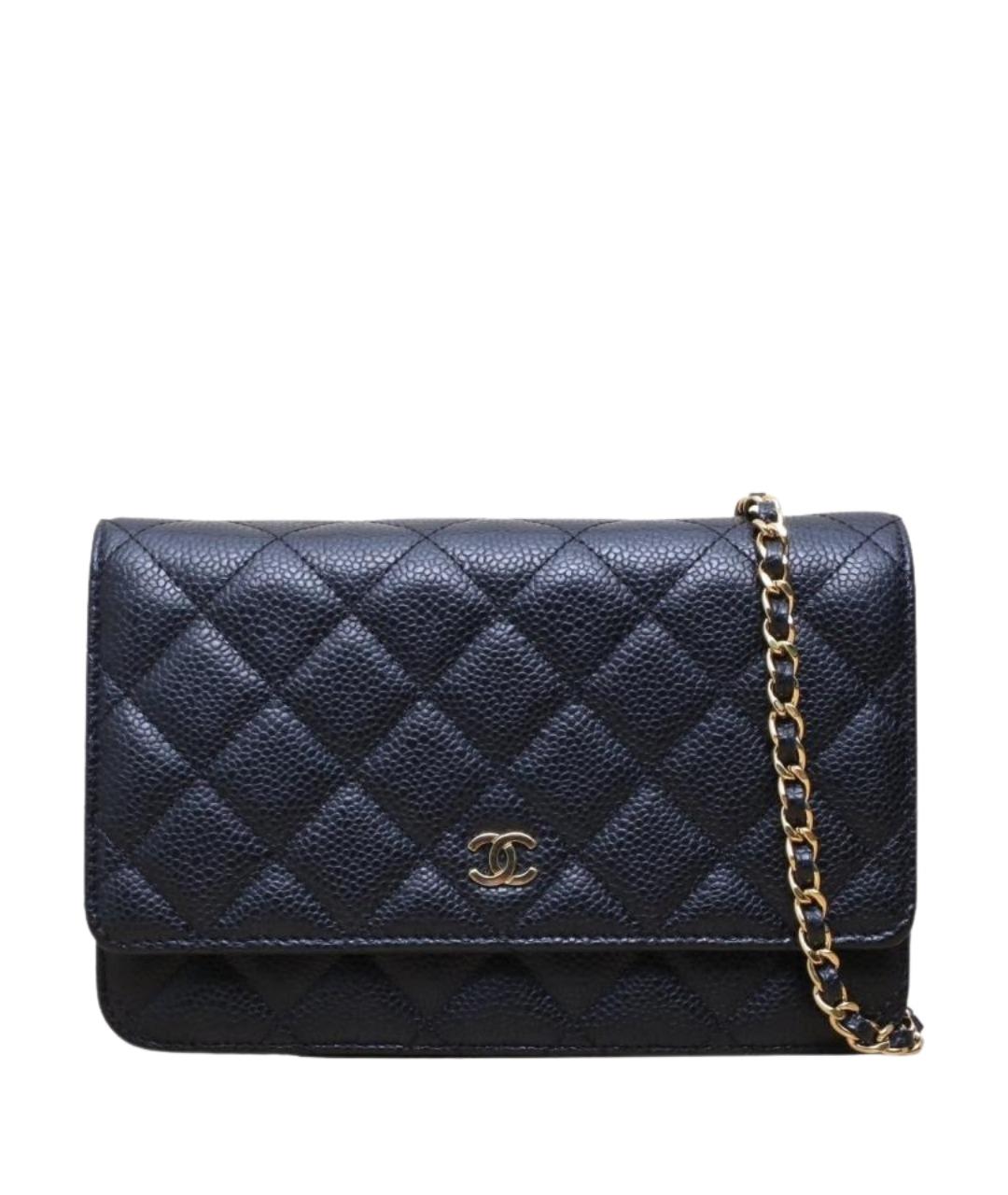 CHANEL Черная кожаная сумка через плечо, фото 1